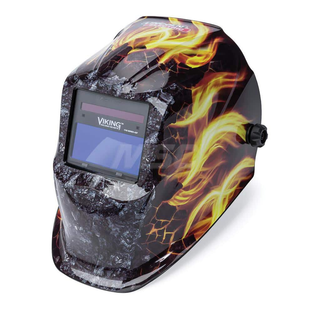 Welding Helmet: Black, Nylon, Shade 9 to 13, Ratchet Adjustment MPN:K4375-3