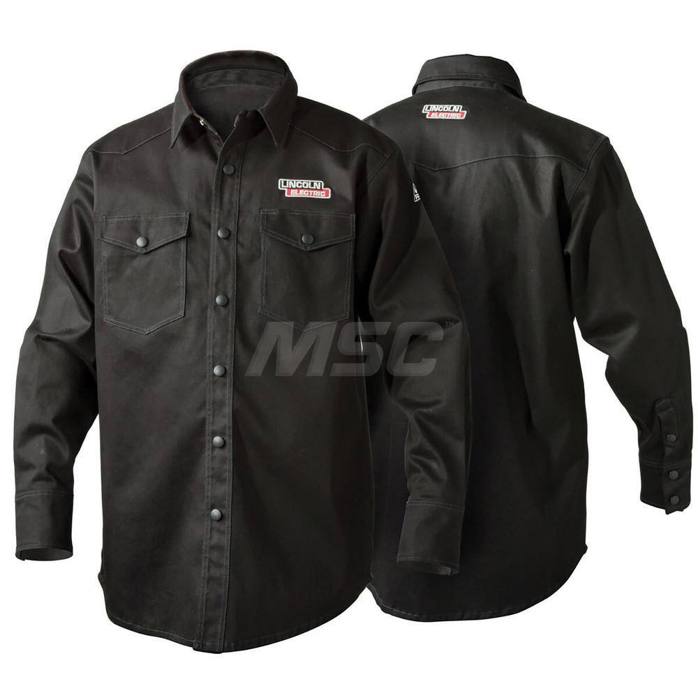 Work Shirt: General Purpose, 2X-Large, Cotton, Black MPN:K3113-2XL