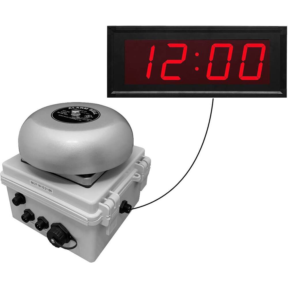 Bells, Horns & Sirens, Type: IP Bell Clock , Explosion Proof: No , Weatherproof: Yes , Vibrating: Yes , Voltage: 12V ac  MPN:01-910-00005