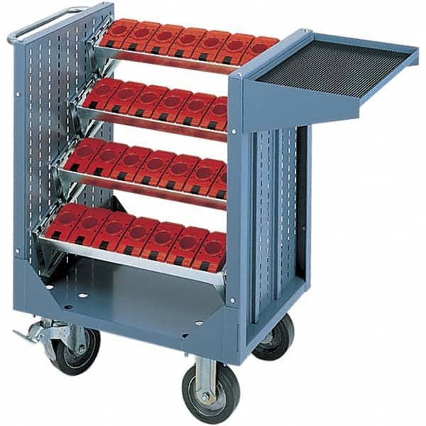 CNC Storage Carts, Style: CNC Tool Cart with Tool Carrier , Taper Size: HSK100A , Taper Size: HSK 100A , Tool Type: CNC Tool Carrier  MPN:B220-B-HSK100CB