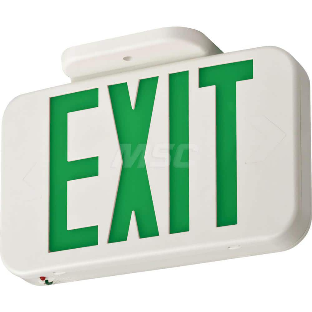 Combination Exit Signs, Mounting Type: Ceiling Mount, Surface Mount, Wall Mount , Number of Faces: 2 , Lamp Type: LED  MPN:269XX0