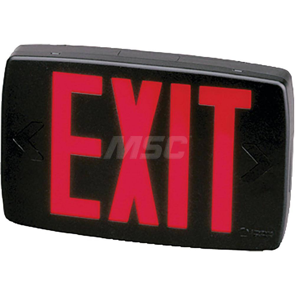 Combination Exit Signs, Mounting Type: Ceiling Mount, Surface Mount, Wall Mount , Number of Faces: 2 , Lamp Type: LED  MPN:427485