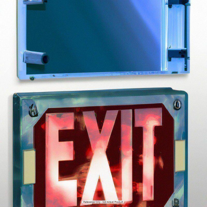 Exit Fixture Black with Green MPN:EXG LED B EL M6