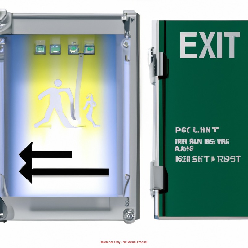 Combo Exit Fixture Black/Green MPN:LHQM LED B G M6