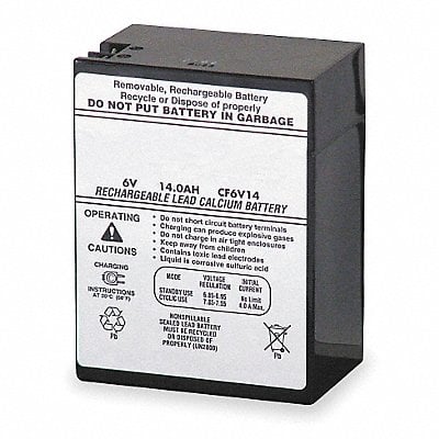 Battery 12V 168hr 6 1/8in Threaded MPN:ELB 0614