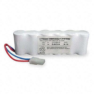 Battery 7.2V 168hr 5 1/2in Recessed Tabs MPN:ELB0701N