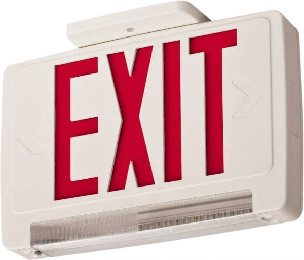 1 Face, 2.32 Watt, White, Thermoplastic, LED, Illuminated Exit Sign MPN:210LCV