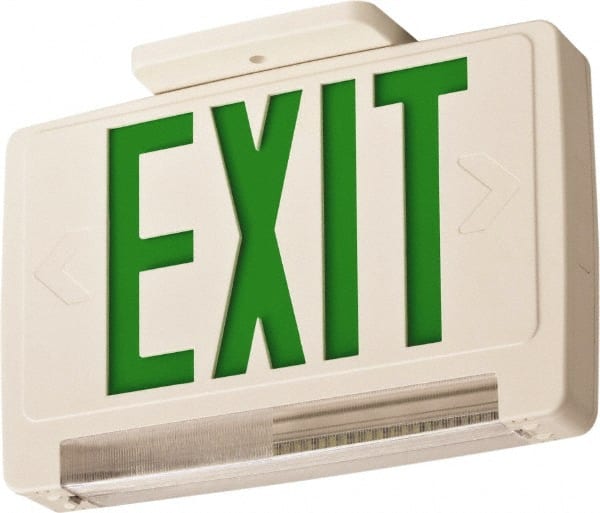 1 Face, 2.32 Watt, White, Thermoplastic, LED, Illuminated Exit Sign MPN:210LCY