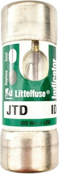 Cartridge Time Delay Fuse: J, 4 A, 2-1/4