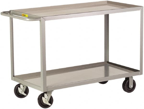 Shelf Utility Cart: Steel, Gray MPN:2GL-2436-6PHBK