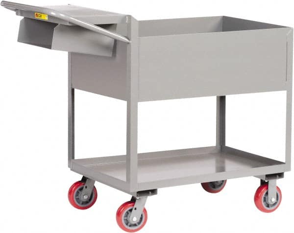 Deep Shelf Utility Cart: Steel, Gray MPN:DS1830X126PYWSP