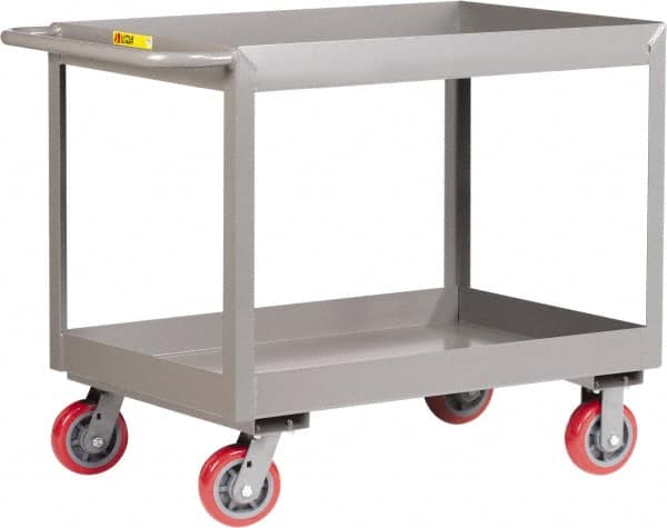 Deep Shelf Utility Cart: Steel, Gray MPN:DS1830X3-6PY