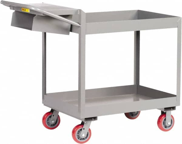 Deep Shelf Utility Cart: Steel, Gray MPN:DS1830X3-6PYWSP