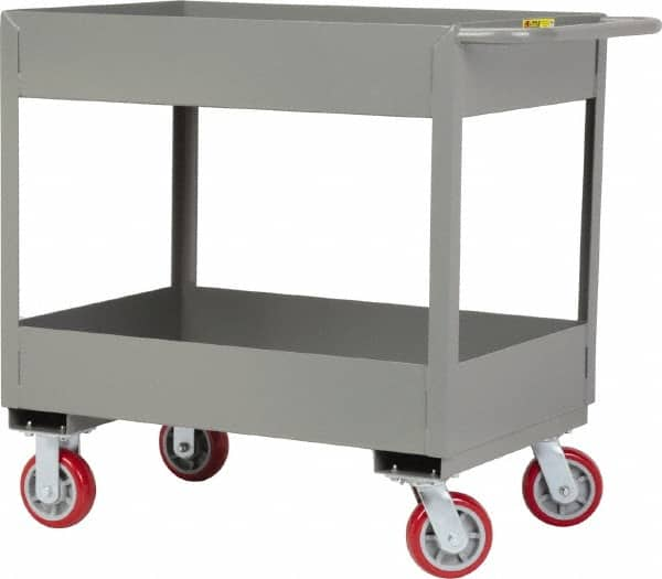 Deep Shelf Utility Cart: Steel, Gray MPN:DS1830X6-6PY