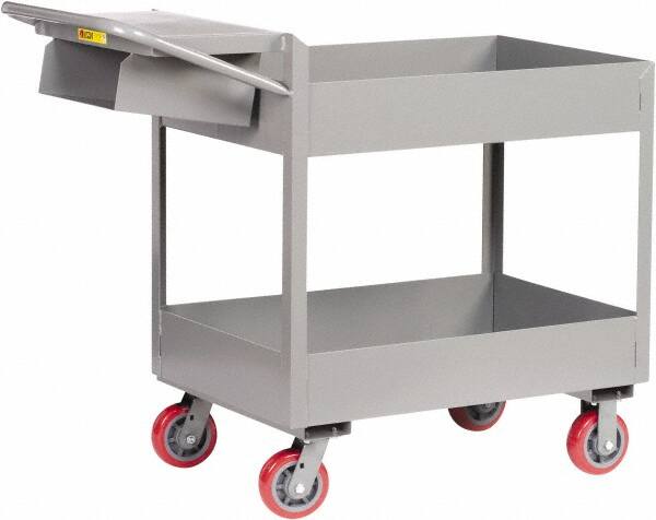 Deep Shelf Utility Cart: Steel, Gray MPN:DS1830X6-6PYWSP