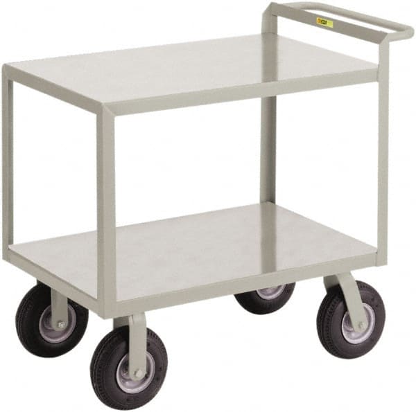 Shelf Utility Cart: Steel, Gray MPN:G-2436-9P