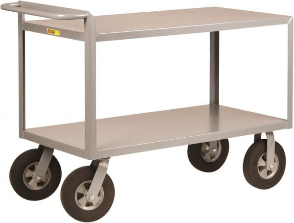 Shelf Utility Cart: Steel, Gray MPN:G-3048-10SR