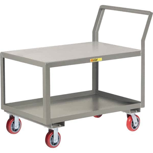 Utility Cart: Steel, Gray MPN:GCK-2436-6PY