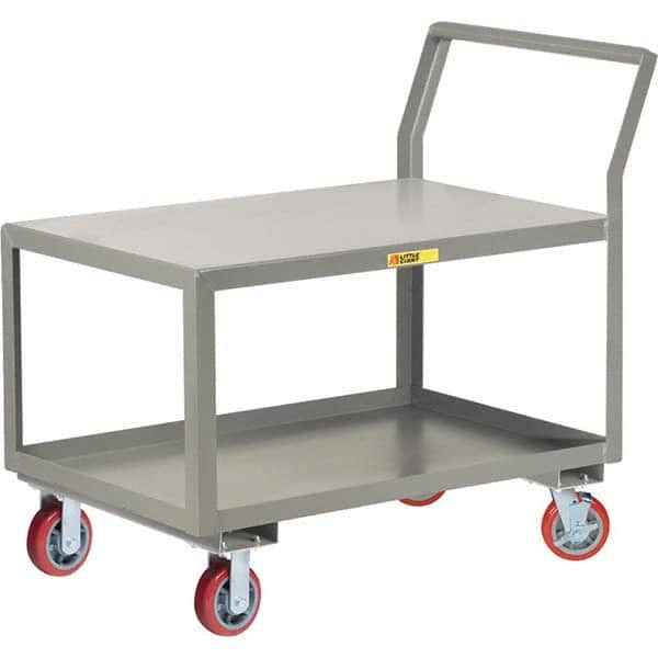 Utility Cart: Steel, Gray MPN:GCK-2436-6PYBRK