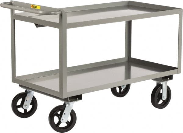 Shelf Utility Cart: Steel, Gray MPN:GL-2436-6MR