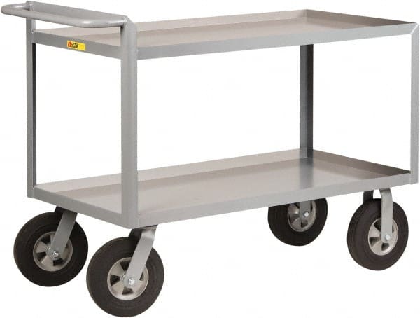 Shelf Utility Cart: Steel, Gray MPN:GL-3048-10SR