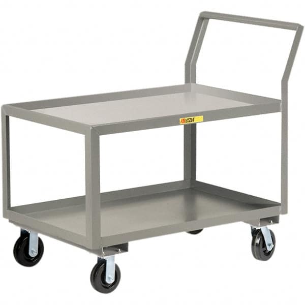 Utility Cart: Steel, Gray MPN:GLK-2436-6PH