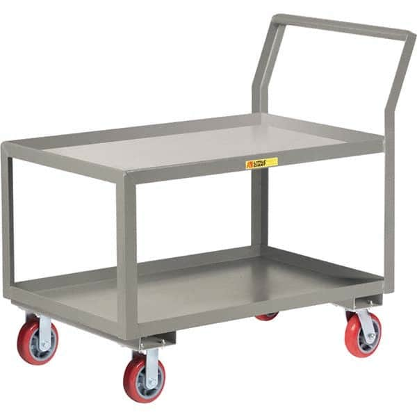 Utility Cart: Steel, Gray MPN:GLK-2436-6PY