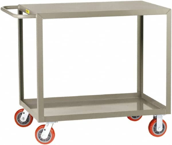 Shelf Utility Cart: Steel, Gray MPN:LG-3048-6PY