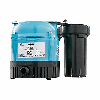 Condensate Pump 1/2 gal 1/150 hp 115V AC MPN:550522