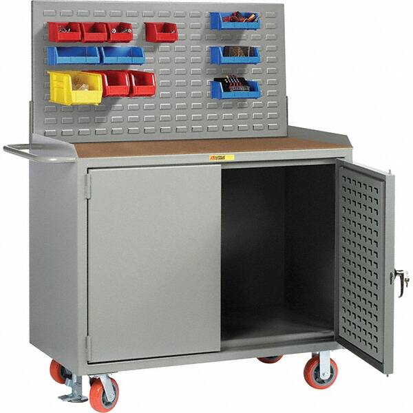 Mobile Workbench with Pegboard Panel Mobile Work Center: MPN:MHLPDFLLP