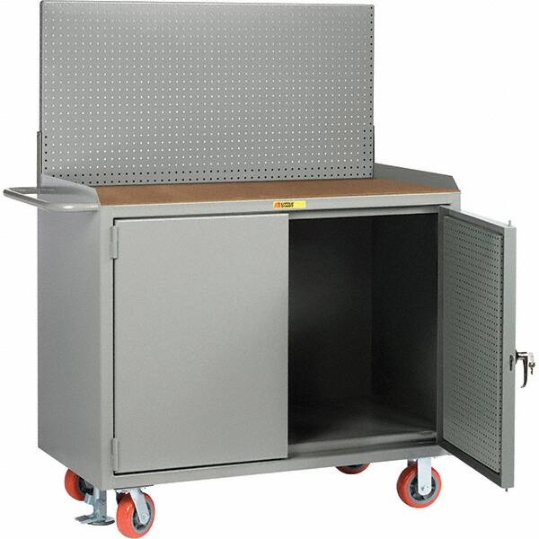 Mobile Workbench with Pegboard Panel Mobile Work Center: MPN:MHPBDFLPB