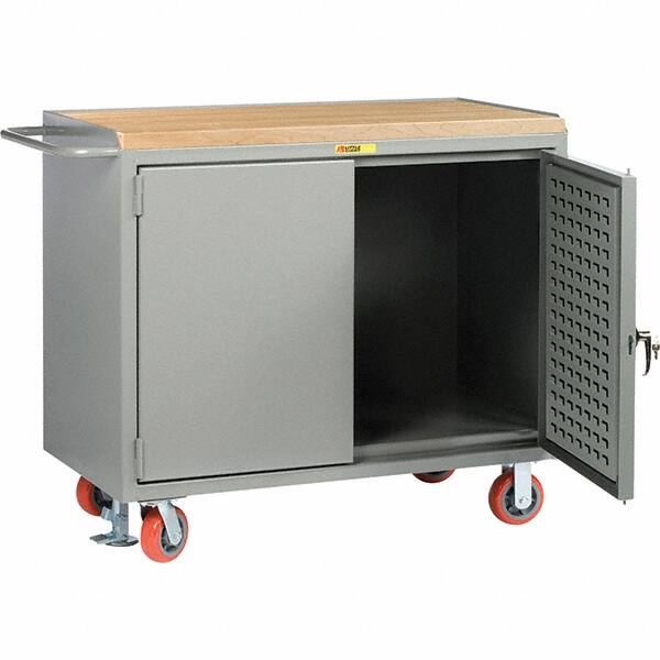 Mobile Workbench with Pegboard Panel Mobile Work Center: MPN:MJ2448LPDFL