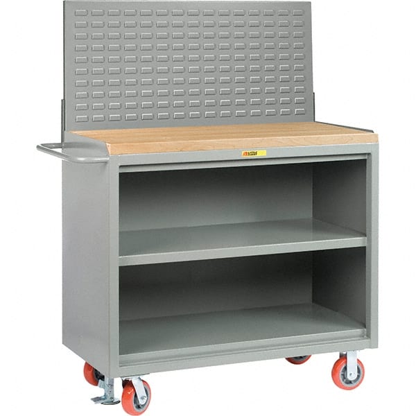 Mobile Bench Cabinet with Louvered Panel Mobile Work Center: 24