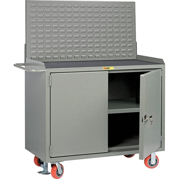 Mobile Bench Cabinet with Louvered Panel Mobile Work Center: 24