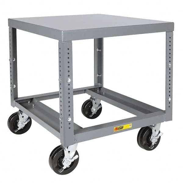 Mobile Work Benches, Bench Type: Mobile Machine Table , Leg Style: Adjustable , Load Capacity (Lb. - 3 Decimals): 3600 , Height (Inch): 37 , Color: Gray  MPN:MTH22306PHBK-AH