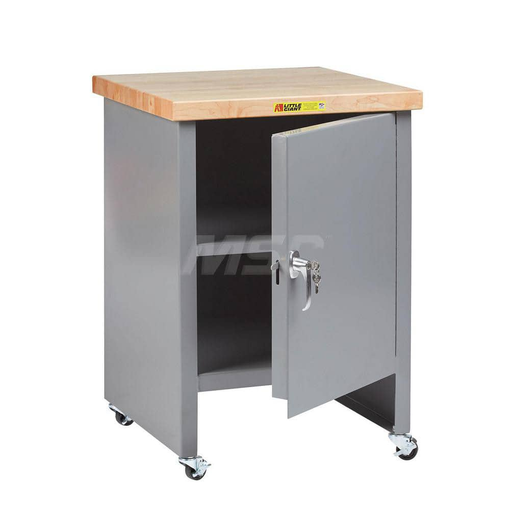 Mobile Work Benches, Bench Type: Mobile Workbench Cabinet , Edge Type: Straight , Depth (Inch): 24 , Leg Style: Fixed , Load Capacity (Lb. - 3 Decimals): 1000  MPN:WTC1-1D-2424-3R