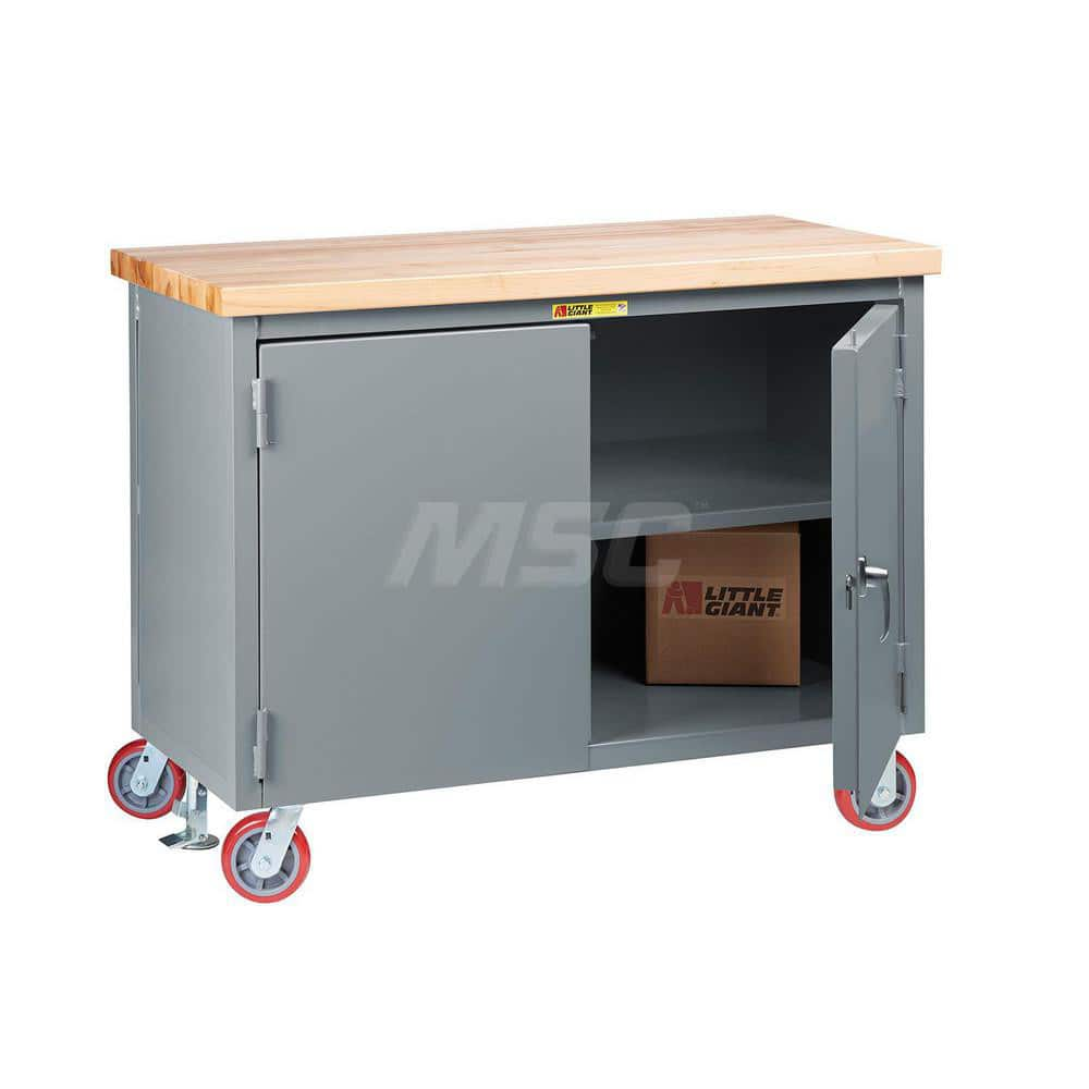 Mobile Work Benches, Bench Type: Mobile Workbench Cabinet , Edge Type: Straight , Depth (Inch): 30 , Leg Style: Fixed , Load Capacity (Lb. - 3 Decimals): 3000  MPN:WTC12D3482R6FL