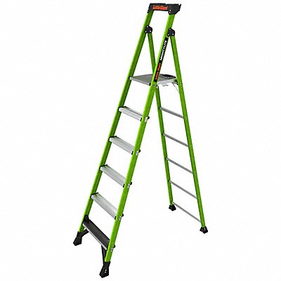 Stepladder 8ft H 1 W Platform 375 lb Cap MPN:15408-001