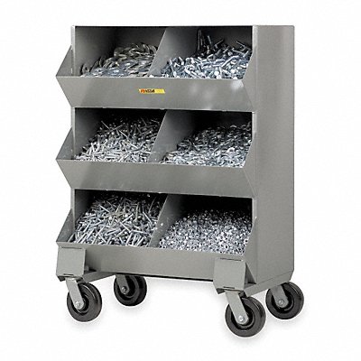 Bin Cart 20x32x45-1/2 in 2400 lb Cap. MPN:MS2-1532-6PH