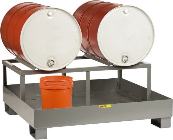 66 Gal Sump, 2 Drum, Steel Drum Rack MPN:SST-5151-2D