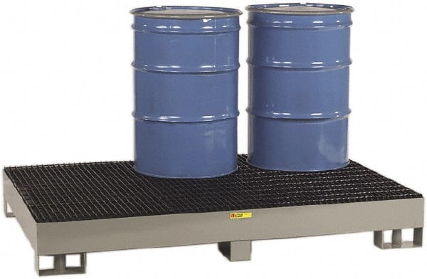 Spill Pallet: 6 Drum, 99 gal, 6,000 lb, Steel MPN:SST-5176