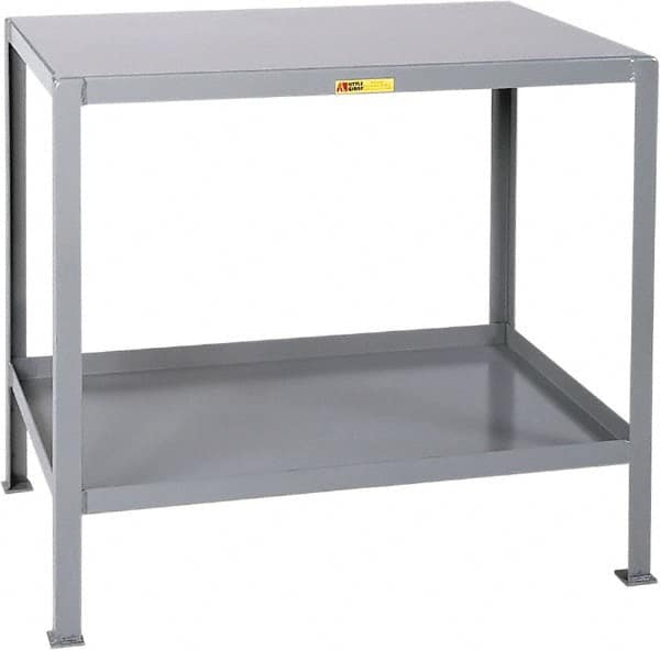 Heavy-Duty Machine Table: Steel, Gray MPN:MT2436-2