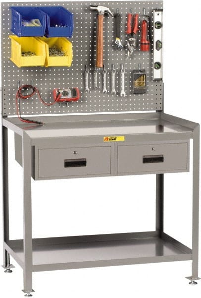 Stationary Workbench with Pegboard: 24