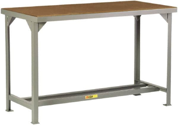 Stationary Heavy-Duty Workbench with Hardboard Top: Gray MPN:WSH1-3684-36