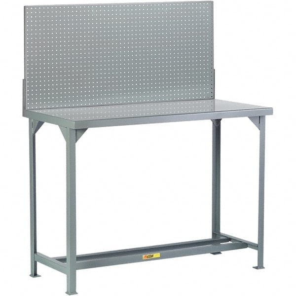 Stationary Workbench with Pegboard: Powder Coated Gray MPN:WST1244836PB