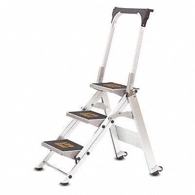 Safety Step Stool Alum 2-1/6ft H 300 lb MPN:10310BA