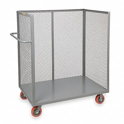 Stock Cart With 3-Sides 30-1/2 in W MPN:T2-3048-6PY