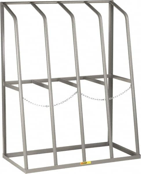 Vertical Bar Storage Rack: 1,500 lb Capacity, 4 Bays MPN:BR-2448-60