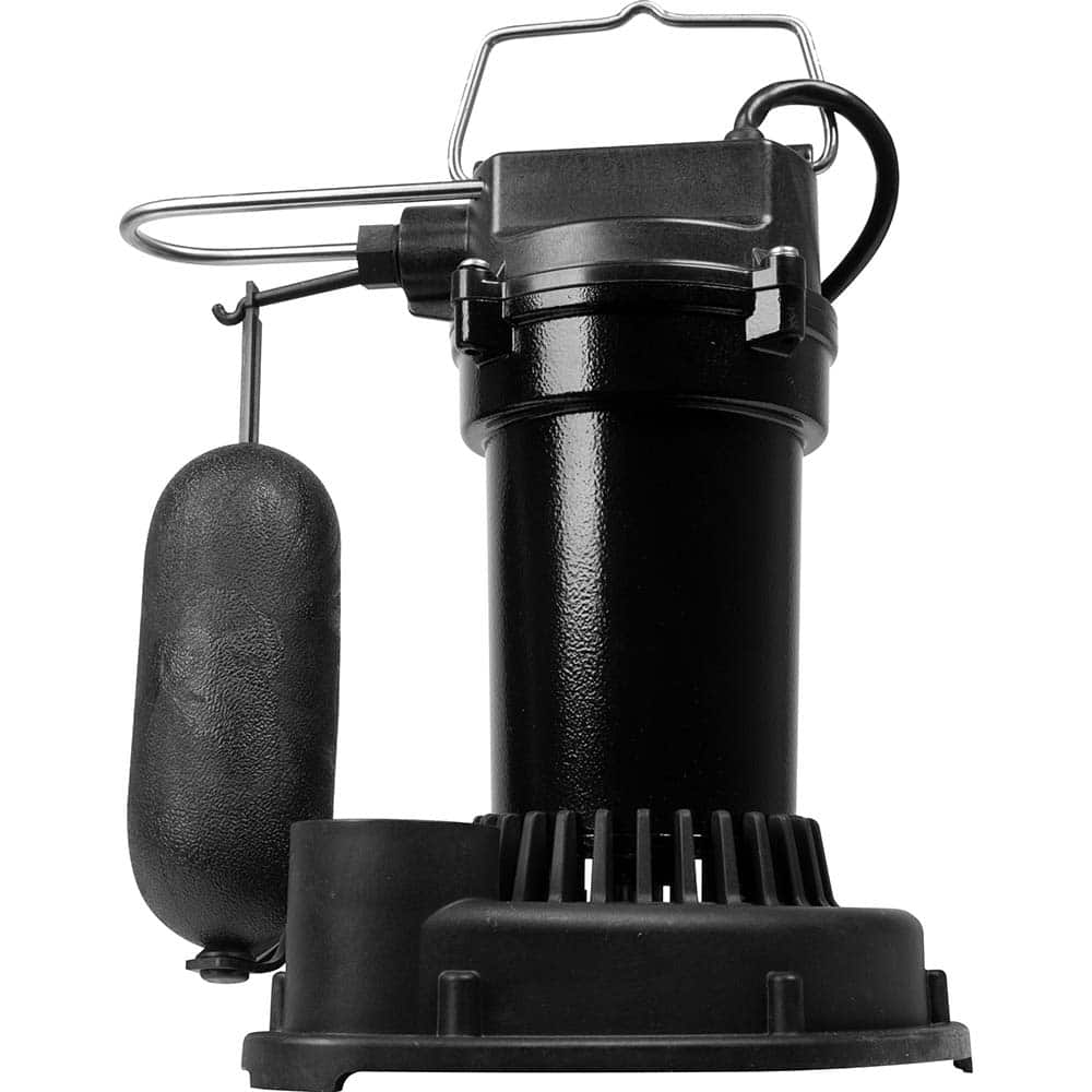 Submersible Sewage & Effluent Pump: Integral Snap-Action Float, 1/4 hp, 3.5A, 115V MPN:505702