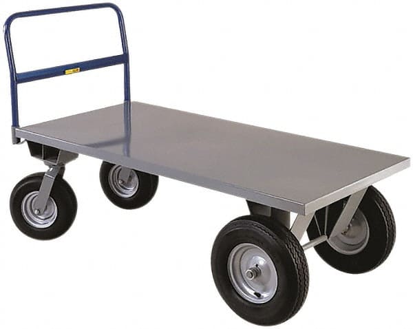 Platform Truck: 2,500 lb Capacity, Steel Deck, 30